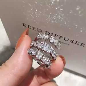 Fancy Shape Diamond Coil Ring